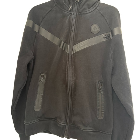 Men's Black zip up Cookie Jacket hoodie - Picture 4 of 11